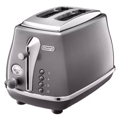 De'Longhi CTOT2003.GY 2 Slice Bread Toaster