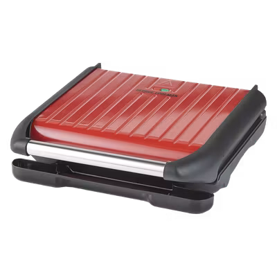 George Foreman Large Red Steel Grill 25050 1850W