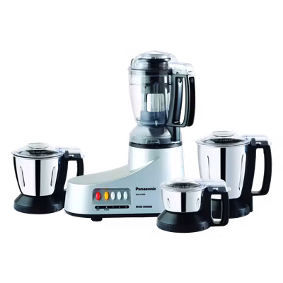 Panasonic MX-AC400 4 Jars Silver Mixer Grinder
