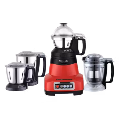 Panasonic MX-AE475 4 Jars Red Mixer Grinder