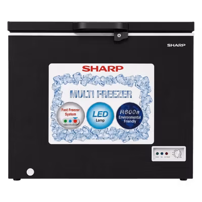 Sharp 140 Ltr (Net) 160 Ltr (Gross) SJC188-BK Chest Freezer