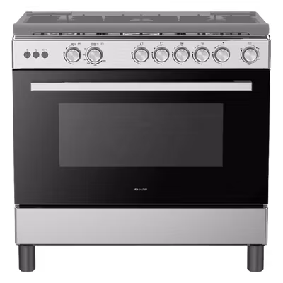 Sharp GN-SM9058L-SS3 90X60 5 Burner Gas Hob With Oven