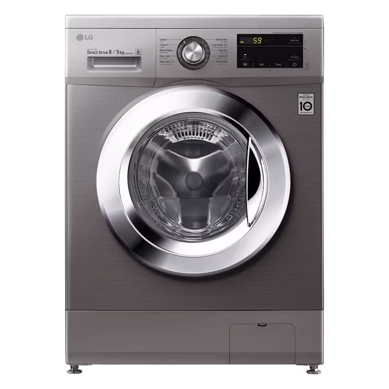 LG 8.00/5.00 Kg F4J3TMG5P-EG (Silver) Front Loading (Combo) Washing Machine