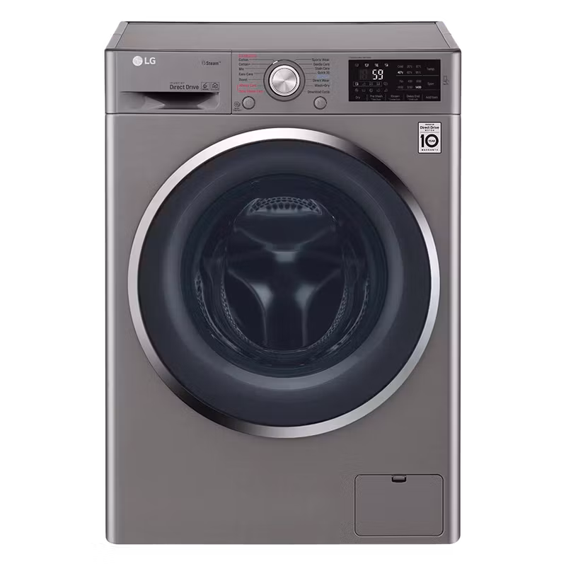LG 8.00 Kg F4J5TNP7S Front Loading Washing Machine Silver