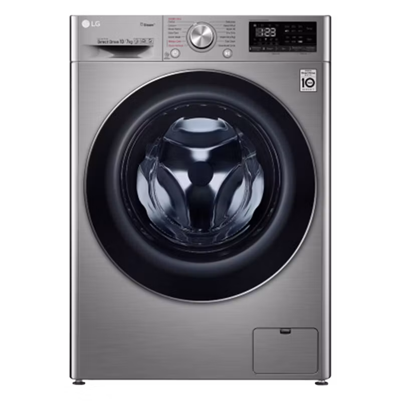 LG 10.50/7.00 Kg F4V5RGP2T Washing + Drying Machine Silver