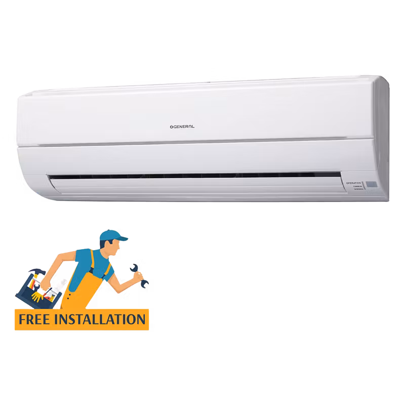 General 1.0 Ton ASGA12ASMCW/AEC 12000BTU Wall Air Conditioner (ID)