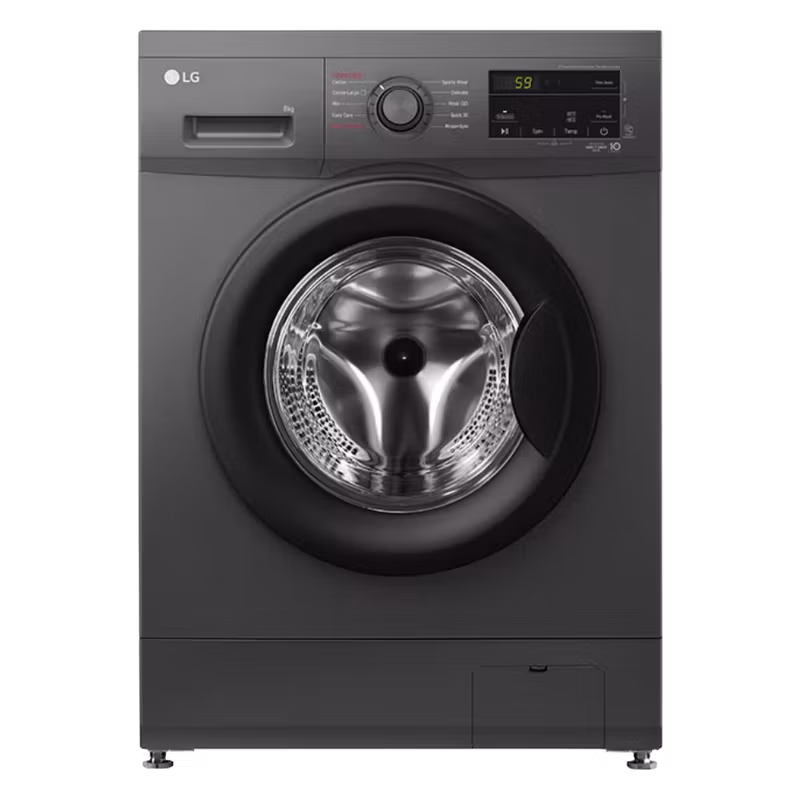 LG 8.00 Kg F4J3TYG6J (Dark Silver) Front Loading Washing Machine