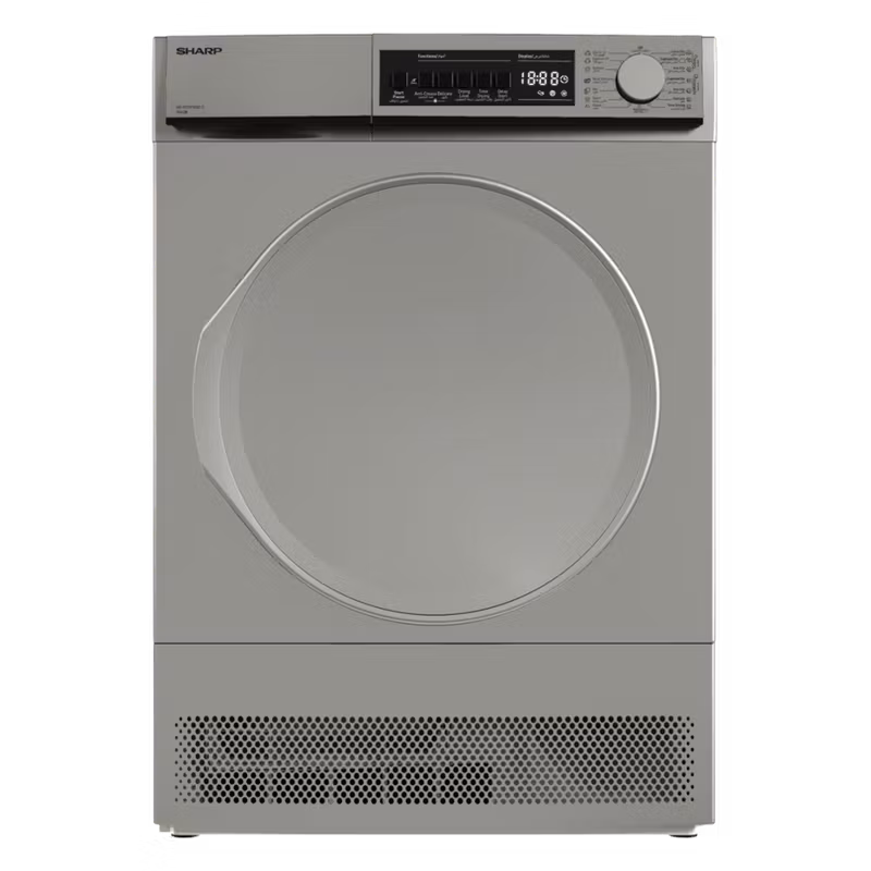 Sharp 9.00 Kg KD-FCS910DZ-S Condenser Dryer Machine Silver