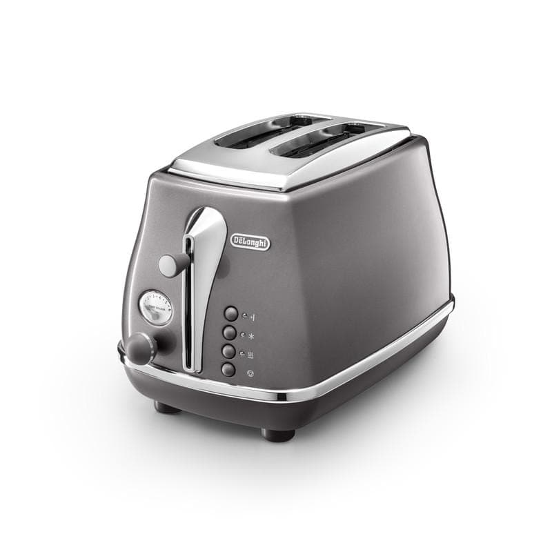 Delonghi Icona Metallics 2 Slice Toaster, CTOT2003.GY