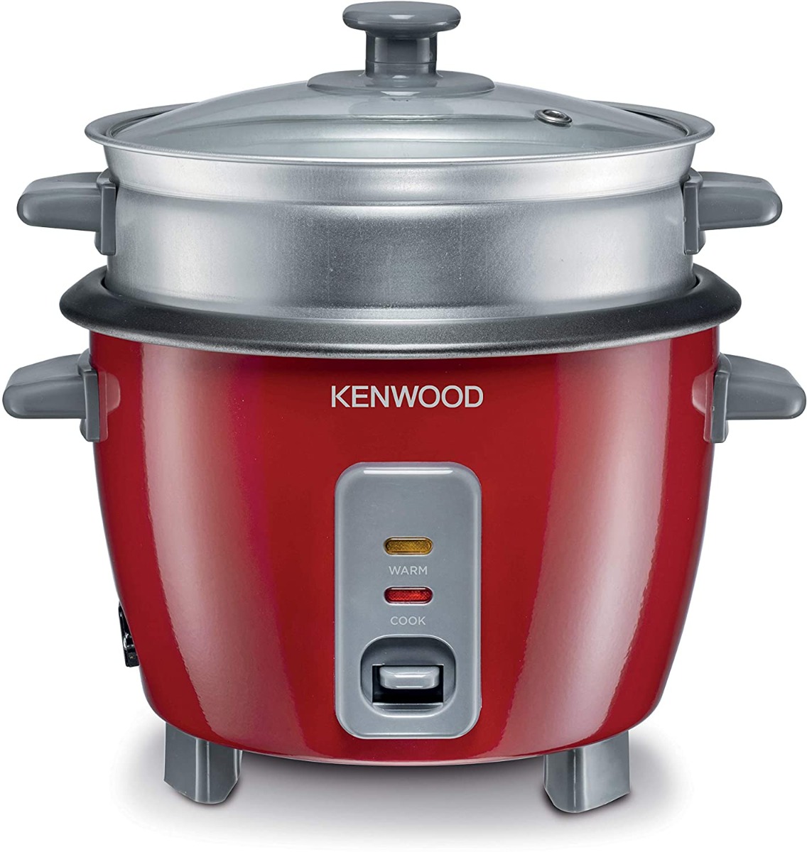 Kenwood 2 in 1 Rice Cooker with Steamer RCM30.000RD, 0.60 LTR