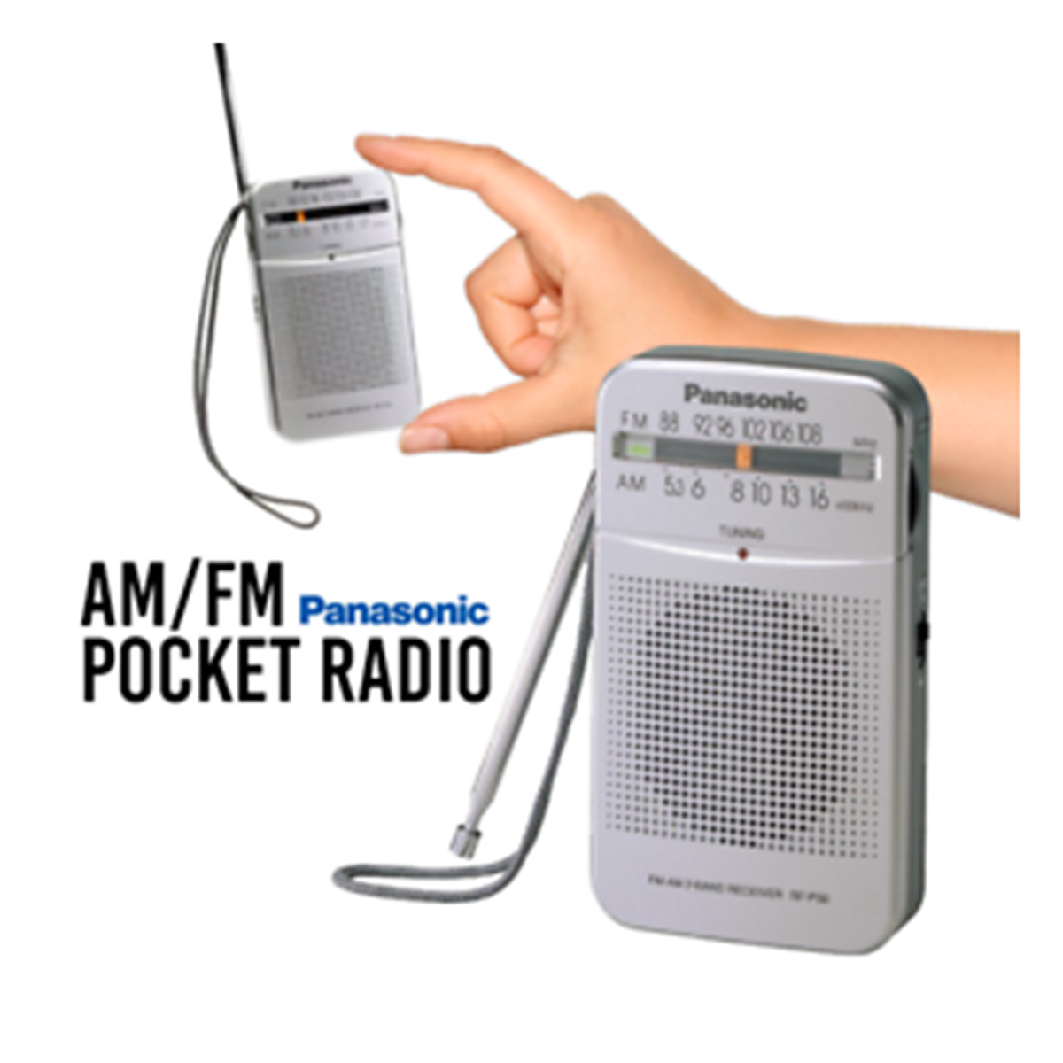 Panasonic AM/FM Pocket Radio (RFP50DGC)