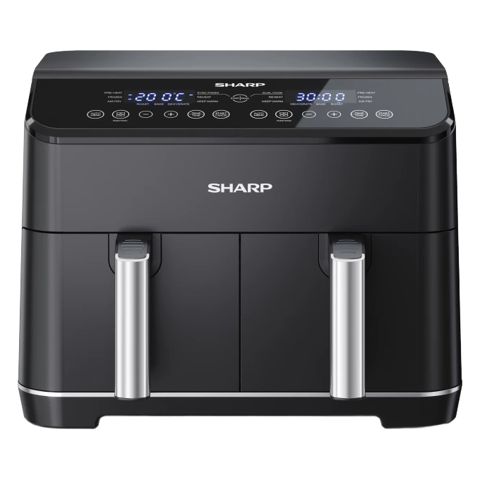 Sharp KF-DF80RT-K3 8.0L Double Basket Air Fryer