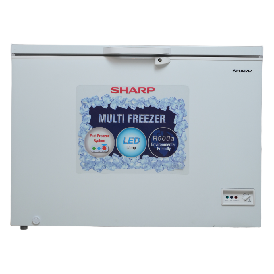 Sharp 282 Ltr (Net) 310 Ltr (Gross) SJC318-WH Chest Freezer
