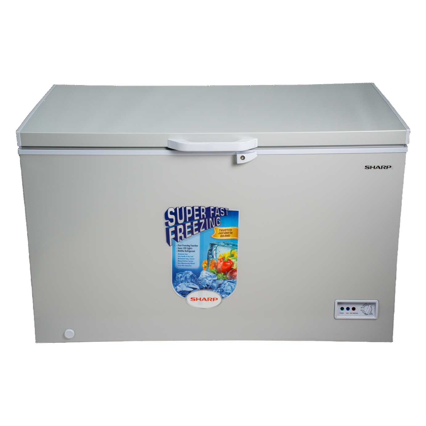 Sharp 280 Ltr (Net), 400 Ltr (Gross) SCF-K400X-SL3 Chest Freezer