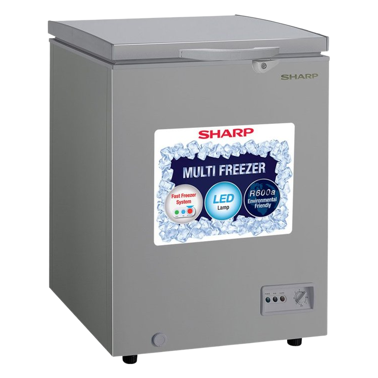 Sharp 93 Ltr (Net) 110 Ltr (Gross) SJC128-GY Chest Freezer