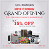১৫% ডিসকাউন্ট! মিরপুর ১১-এ এম.কে. ইলেকট্রনিকস শোরুম উদ্বোধন